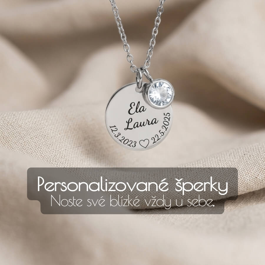 šperky s gravírováním